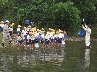 生物採取の様子