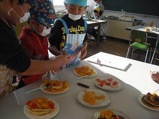 パンケーキづくり