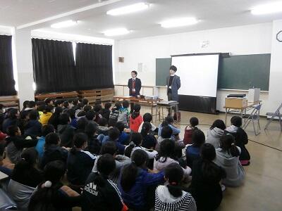 租税教室の様子です。