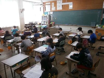 １年生も頑張っています。