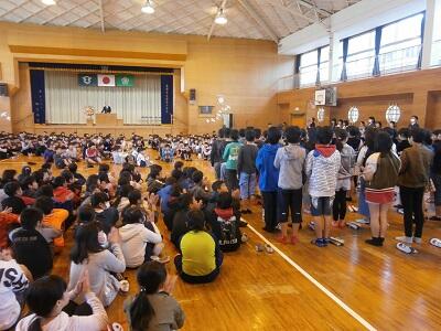 修了式の様子です。