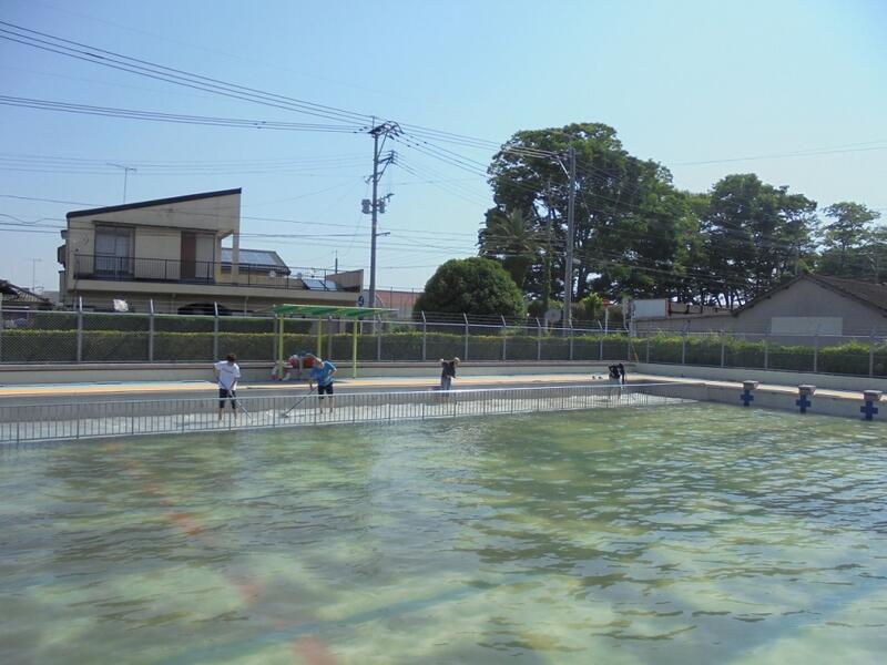 プール清掃の様子１