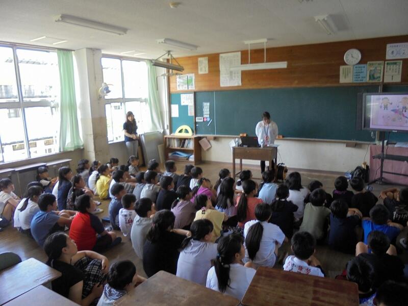 ＳＯＳの出し方の授業の様子