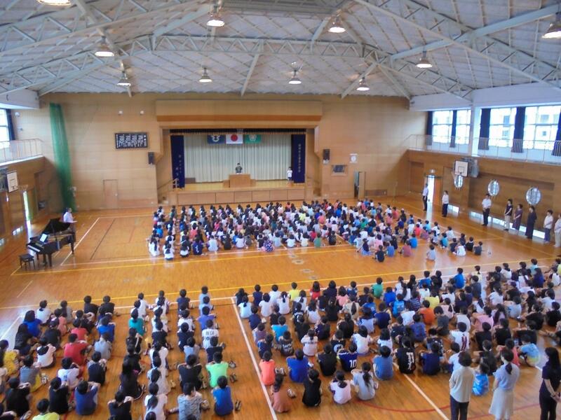 一学期終業式の様子