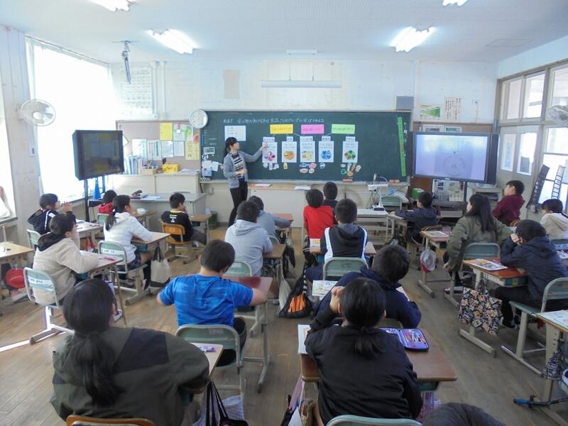 食育の授業の様子（５年生）