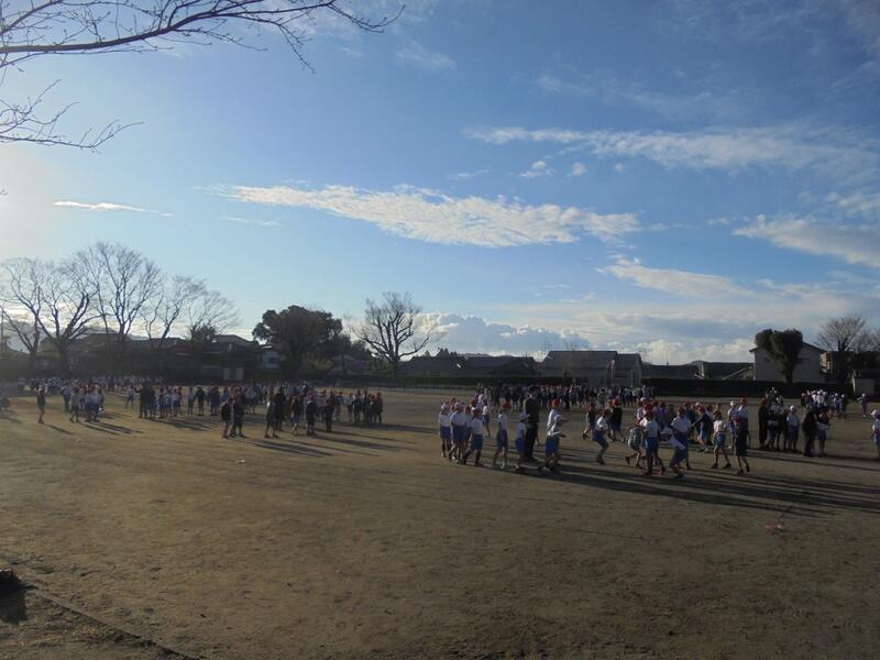 長縄練習の様子（全校）