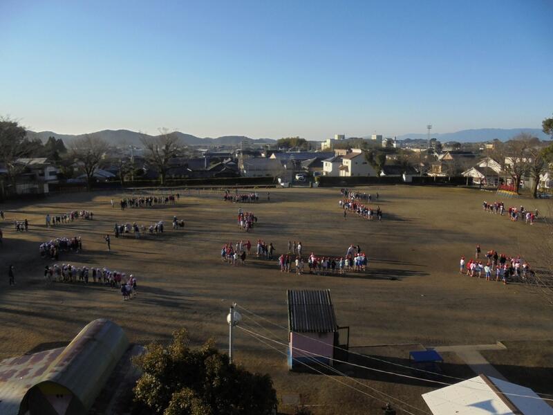 長縄練習最終日の様子（全校）