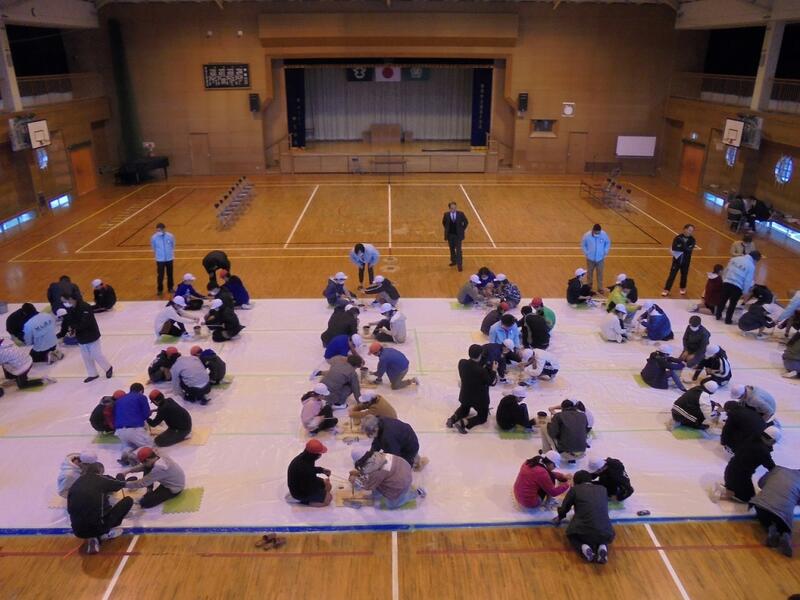 火育（火興し体験の様子）