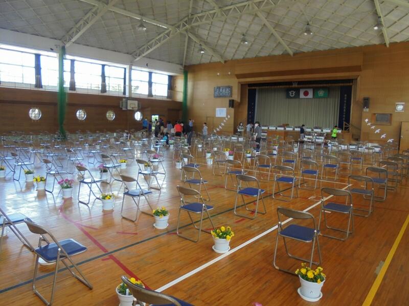 入学式準備の様子