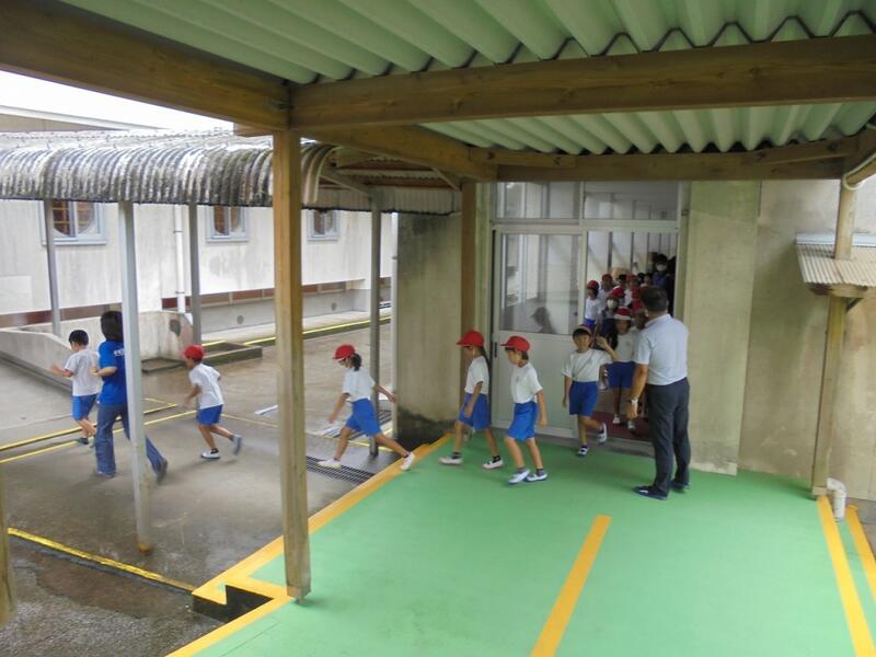 避難訓練（地震・津波）の様子