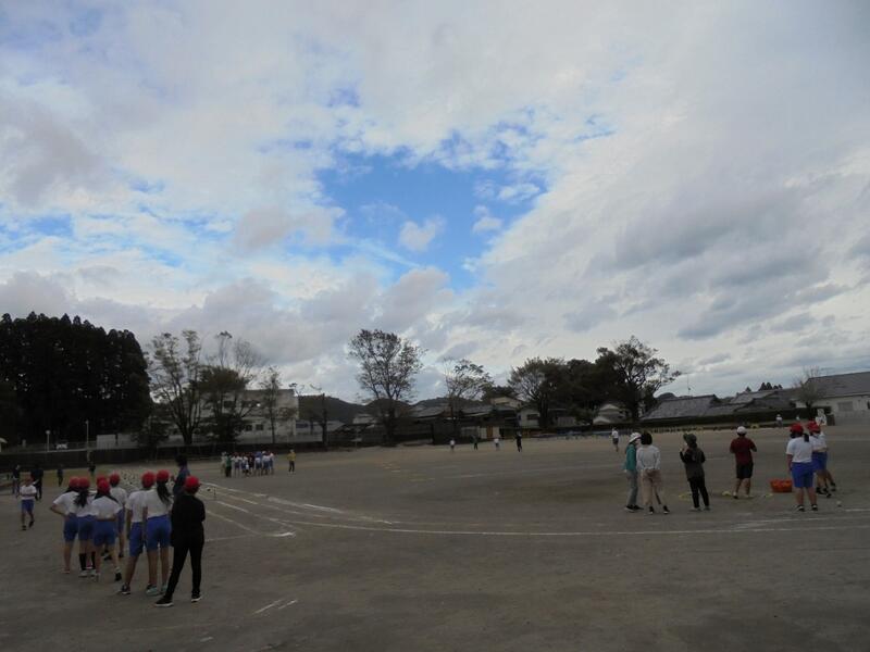 陸上教室練習の様子