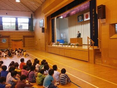 校長先生のお話です。