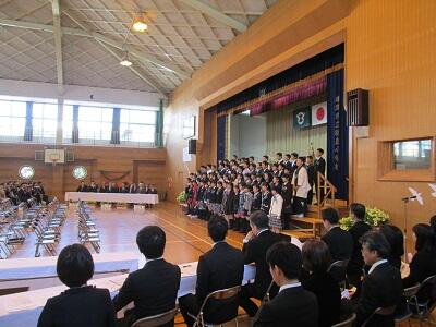 お別れの言葉の様子です。