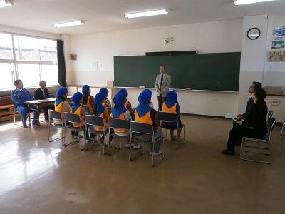 危機管理課の方のお話の様子です。