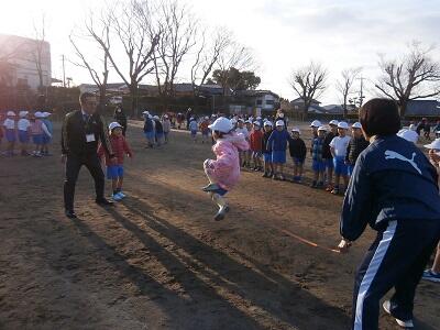 1年生の長縄の様子です。