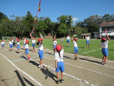 赤団の応援です