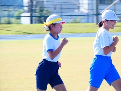 800m走を頑張っています。