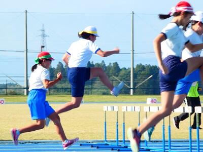 50ｍハードルです。