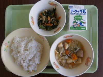 バランスがとれたおいしい給食です。 バランスがとれたおいしい給食です。