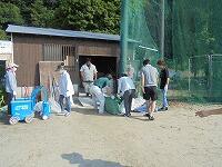 体育倉庫の整理