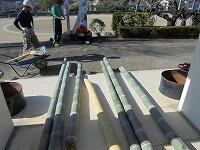 切り出した竹です