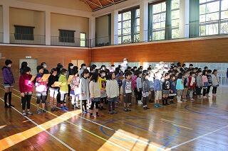 卒業式歌の練習