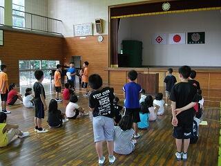 始業式のようす