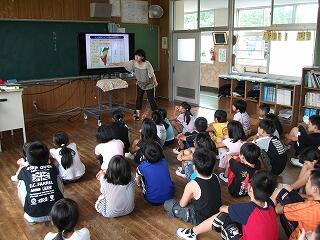 避難訓練のようす