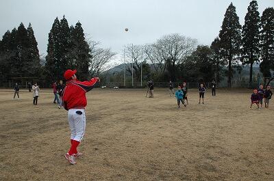 キャッチボールのようす