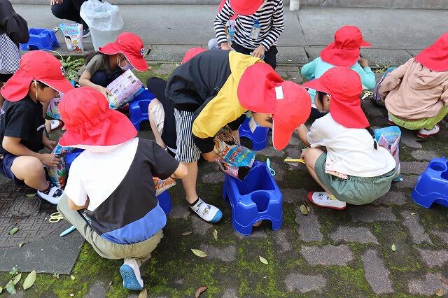 植木鉢に土を入れます。