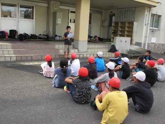 宿泊学習帰校式