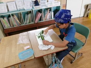 キュウリの匂いでいっぱい