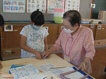 ミシンの授業の様子