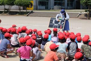 交通安全教室の様子