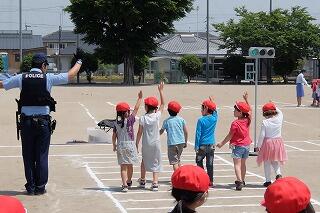 交通安全教室の様子