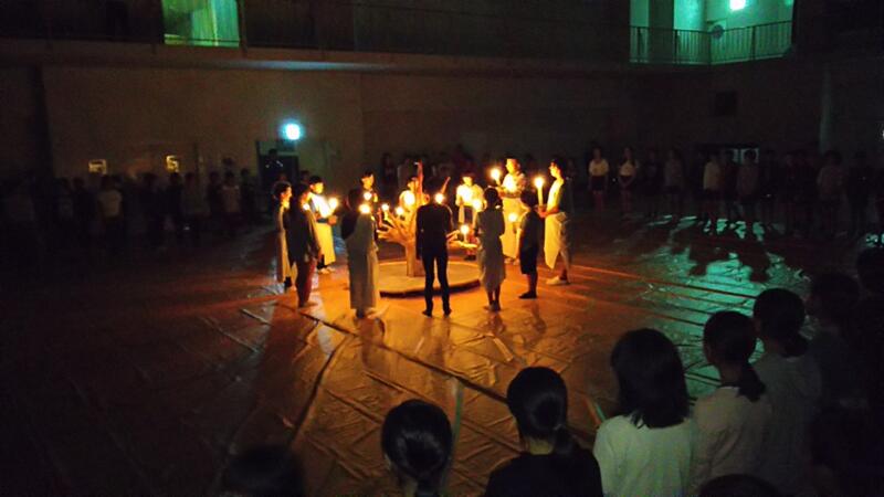 キャンドルファイヤーの様子