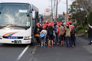 修学旅行出発の様子 修学旅行出発の様子