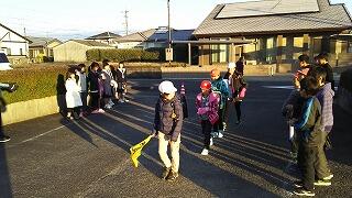 あいさつ運動の様子