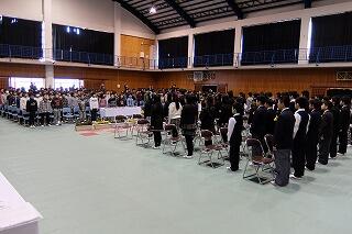 わかれの言葉（呼びかけ）の様子