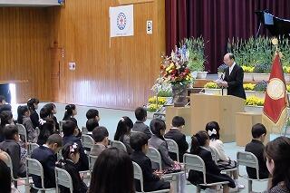 入学式の様子