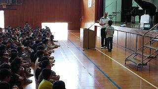始業式の様子