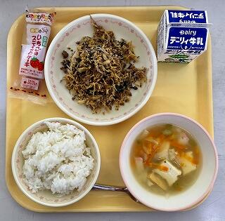 １月２２日の給食