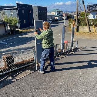 業者の方が寒い中取りつけてくださいました