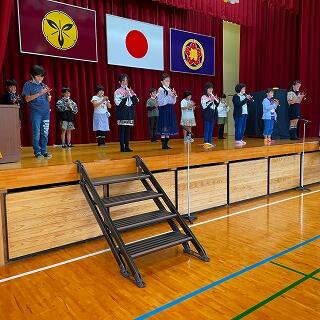 リコーダー、上手に演奏できました