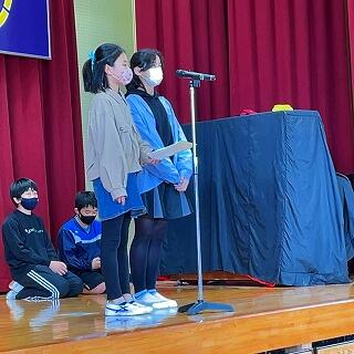 各学年の自慢を教えてくれました