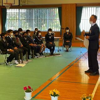 中学校でもがんばってください！