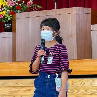 ２年生代表です