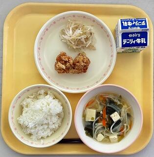 ３月１５日の給食