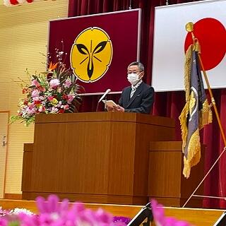 校長先生の式辞です。
