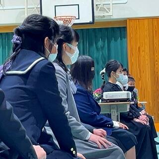 在校生の気持ちをしっかり受け止めました。